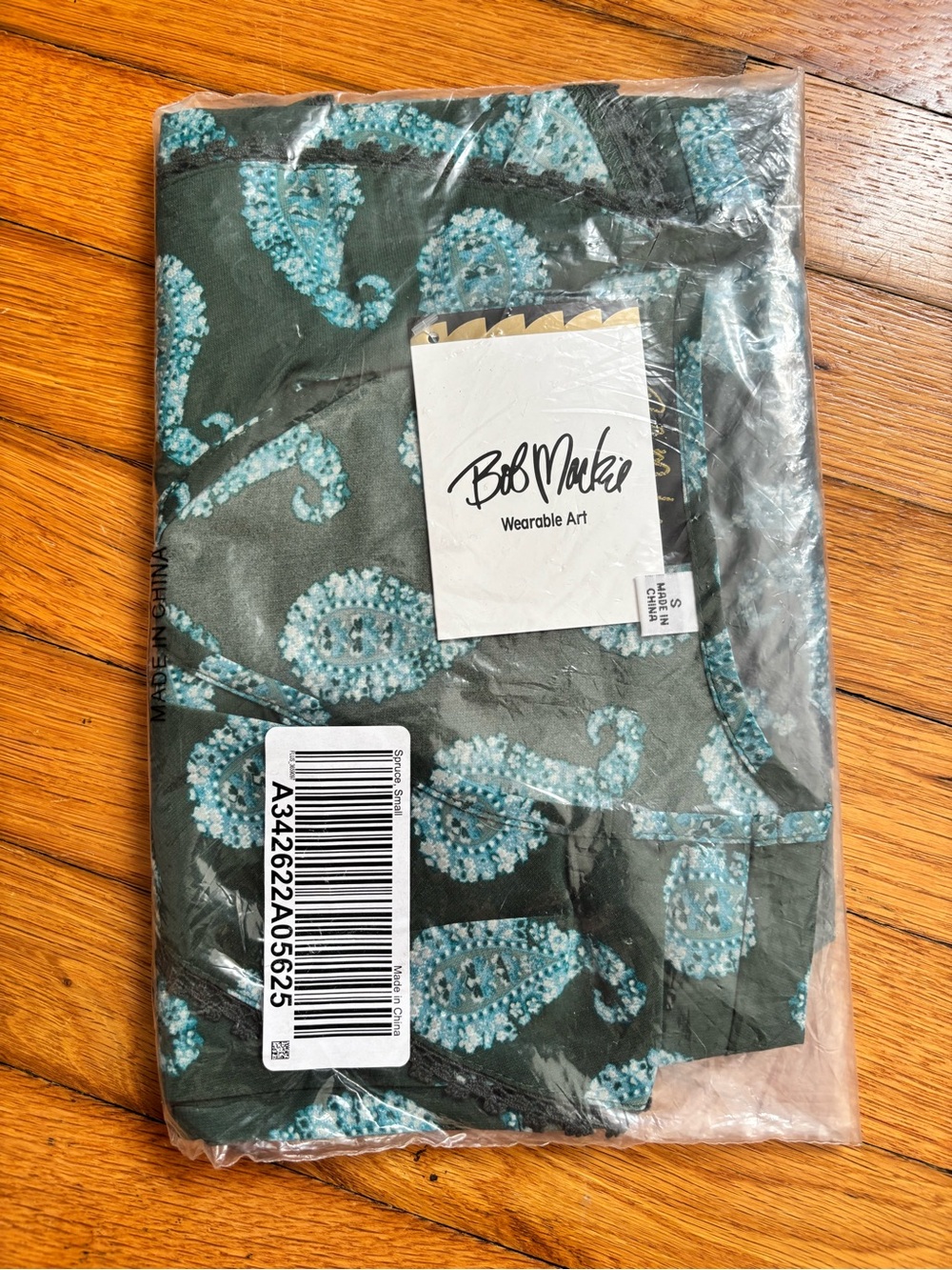 Bob Mackie Wearable Art Paisley Top